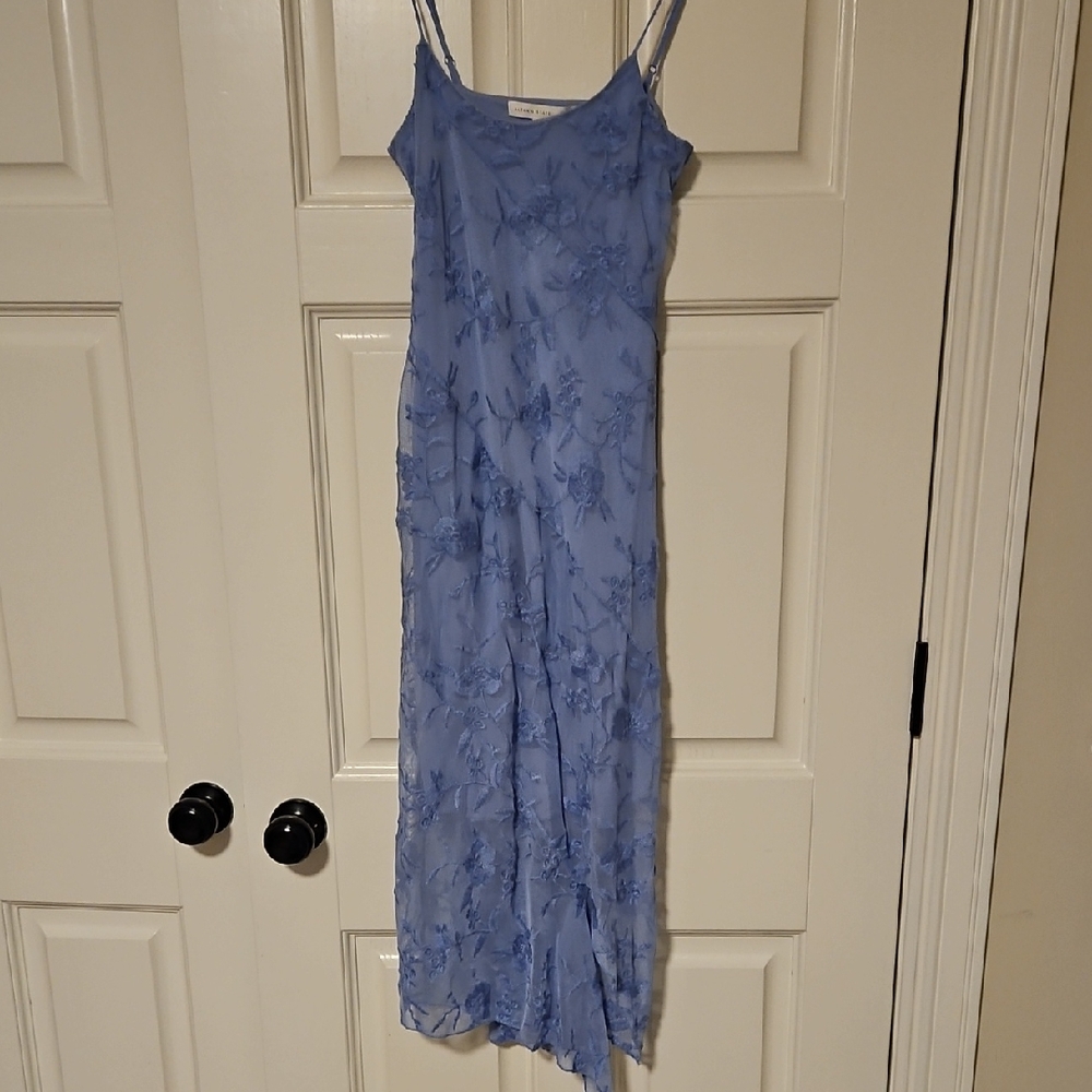 Altrd State Elegant Blue Floral Dress